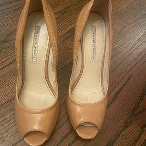 Vera Wang Patent Leather Wedges. Size 6.5